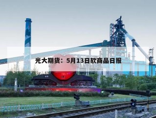 光大期货：5月13日软商品日报